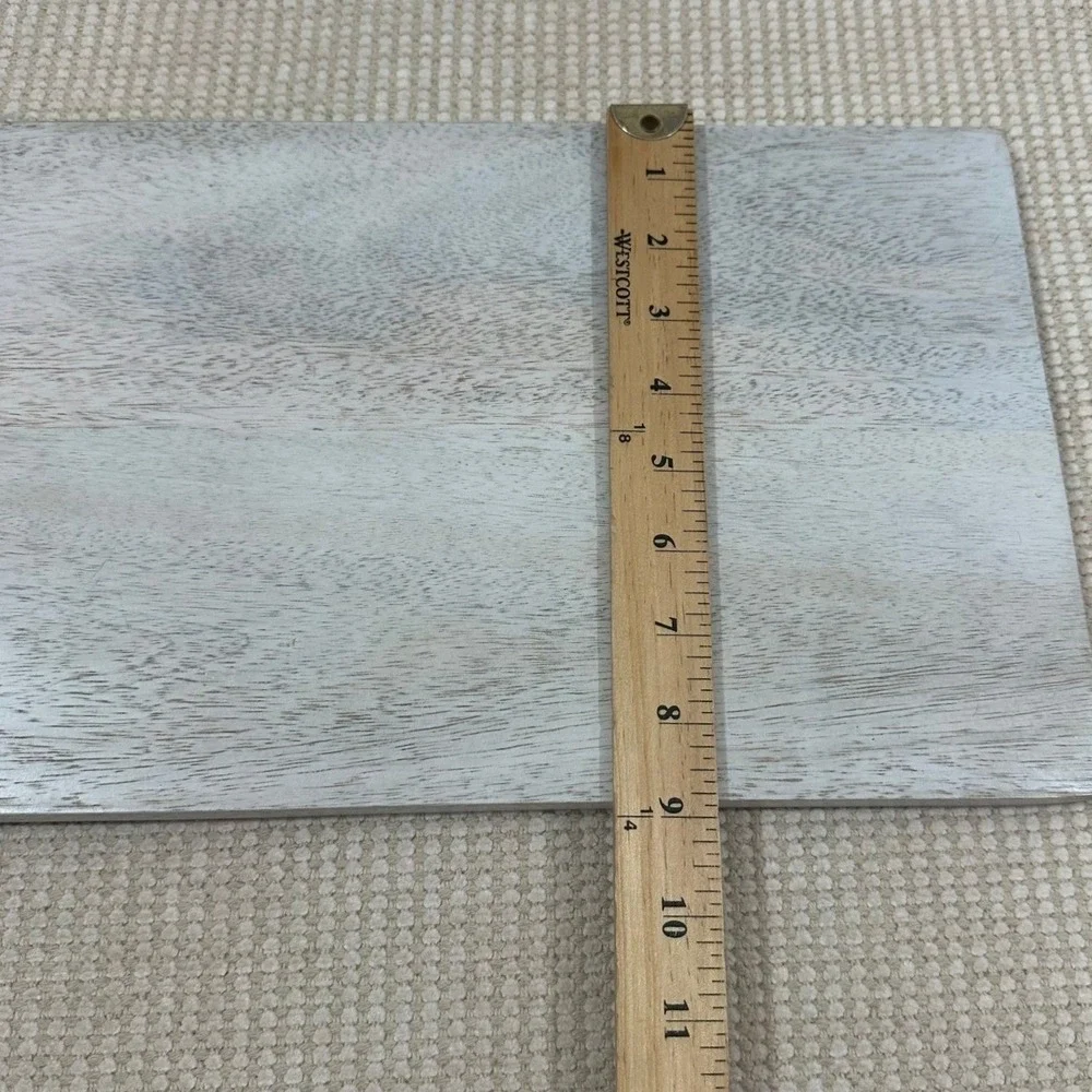 Rustic Whitewashed Wood Charcuterie Board Large Serving Paddle Jute Rope 30in